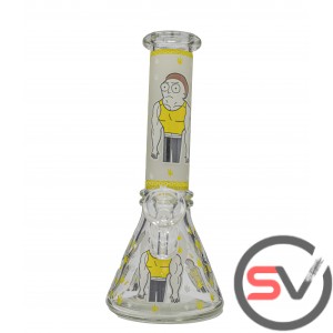 RICK AND MORTY BIG ARMS GLASS MINI BEAKER 8inch (GLOW IN DARK)